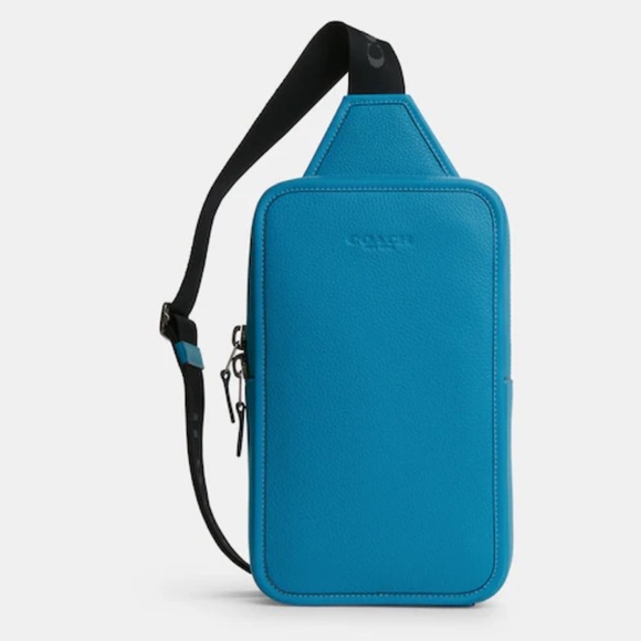 Coach Sullivan Pack Crossbody Mens Bag Electric Blue - Picture 3 of 10
